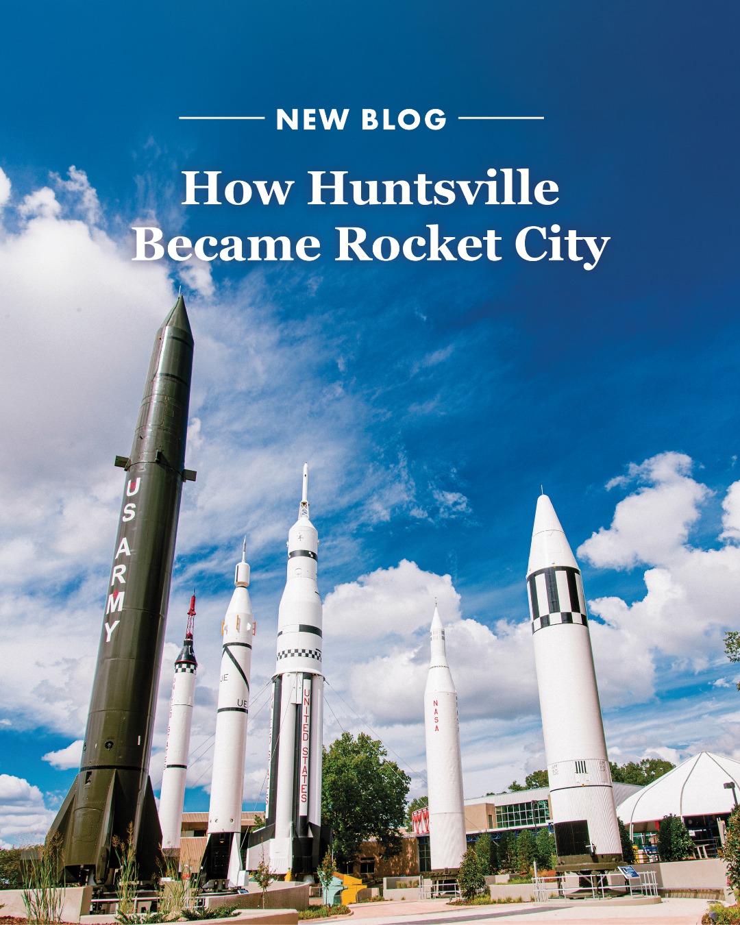 Ever wonder how Huntsville earned the nickname “Rocket City?” 🚀Our latest blog explores the people, innovations, and space milestones that helped shape Huntsville into one of America’s most influential science and technology hubs.

Head to our website at the link in our bio to learn more about Huntsville’s history.