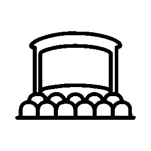 Performing Art Venue Icon Logo