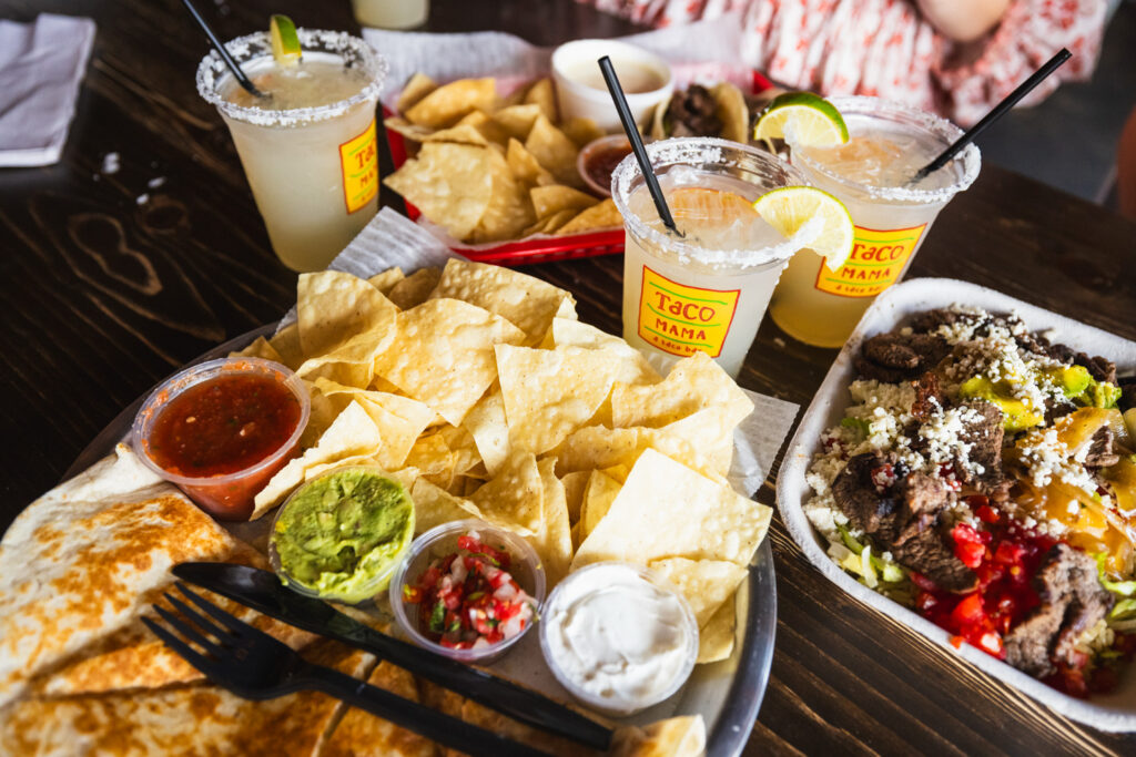 Chip and dips, Margaritas