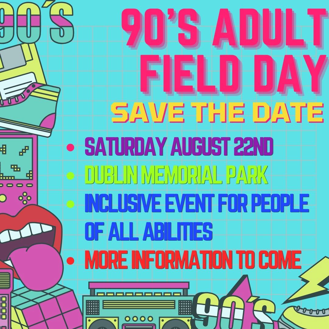 90s Adults Field Day Graphic