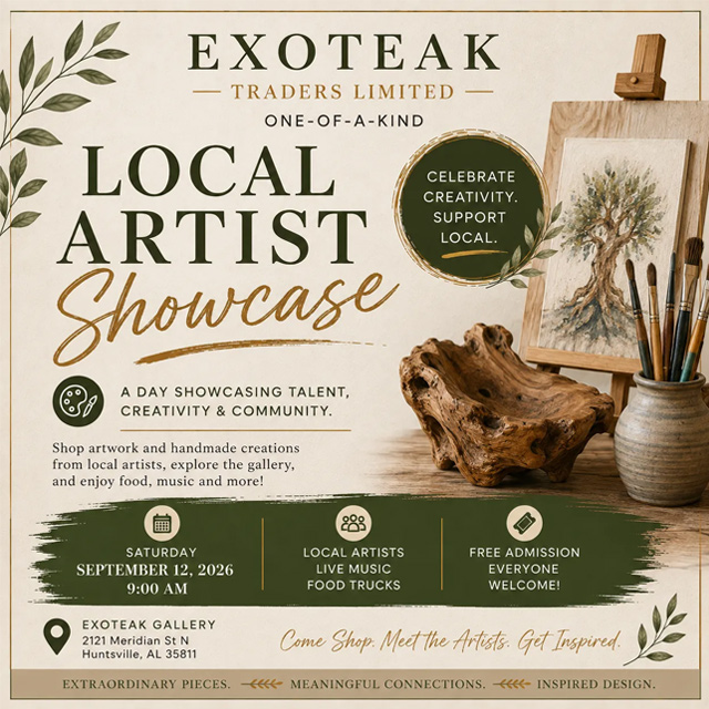 Local artist showcase graphic