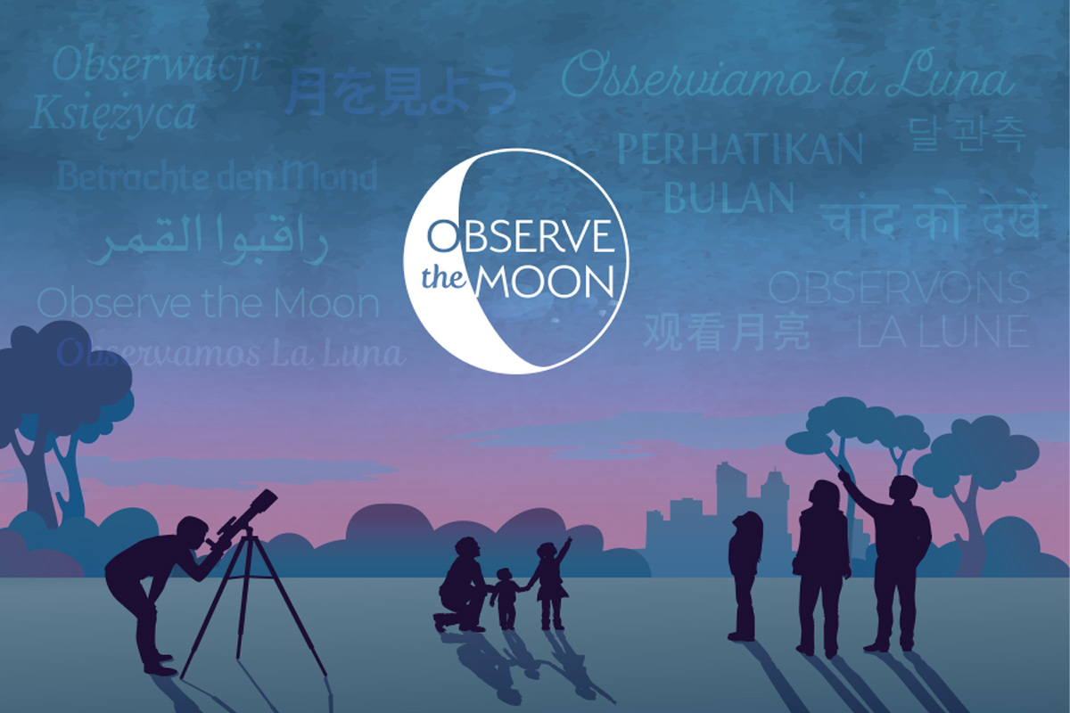 observe the moon graphic